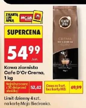 Kawa ziarnista Crema 100% Arabica