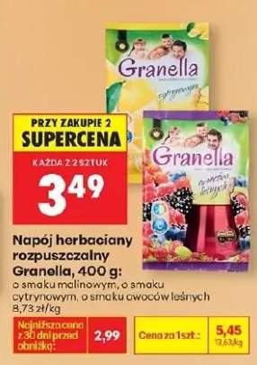 Napój herbaciany rozpuszczalny o smaku malinowym