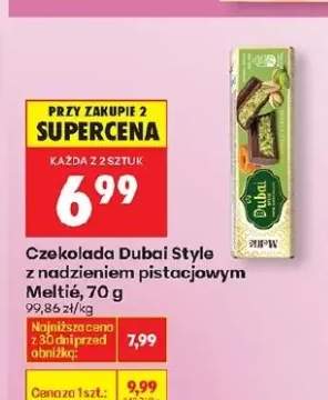 Czekolada z nadzieniem pistacjowym Meltié