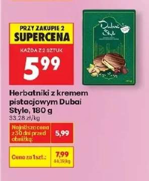 Herbatniki z kremem pistacjowym