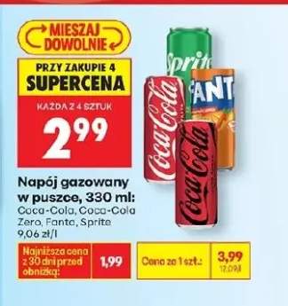 Napój gazowany w puszce Coca-Cola