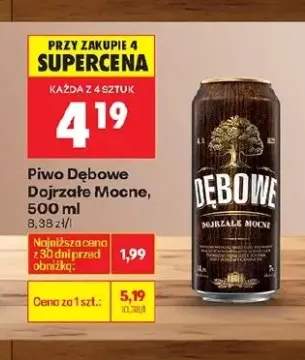 Piwo Dębowe Dojrzałe Mocne