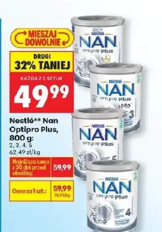 Mleko modyfikowane Nan Optipro Plus