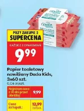 Papier toaletowy nawilżany Kids