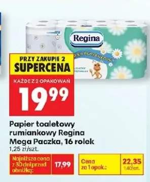 Papier toaletowy rumiankowy Mega Paczka, 16 rolek