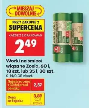 Worki na śmieci wiązane Zosia