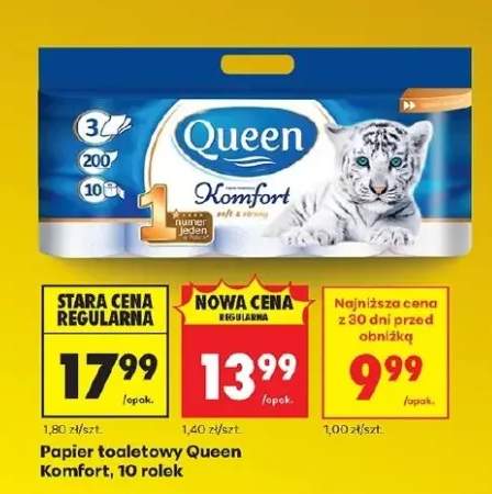 Papier toaletowy Komfort, 10 rolek