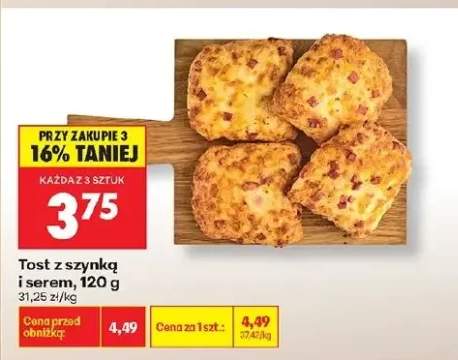 Tost z szynką i serem