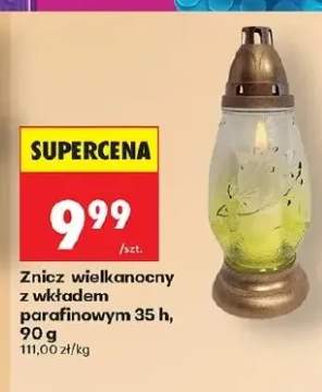 Znicz wielkanocny z wkładem parafinowym 35 h