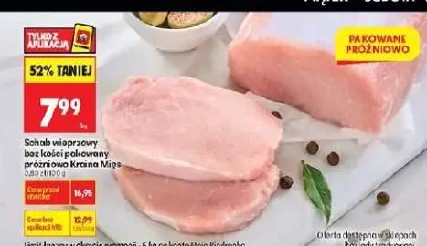 Schab wieprzowy bez kości pałkowany przetłusty Kraina Mięs