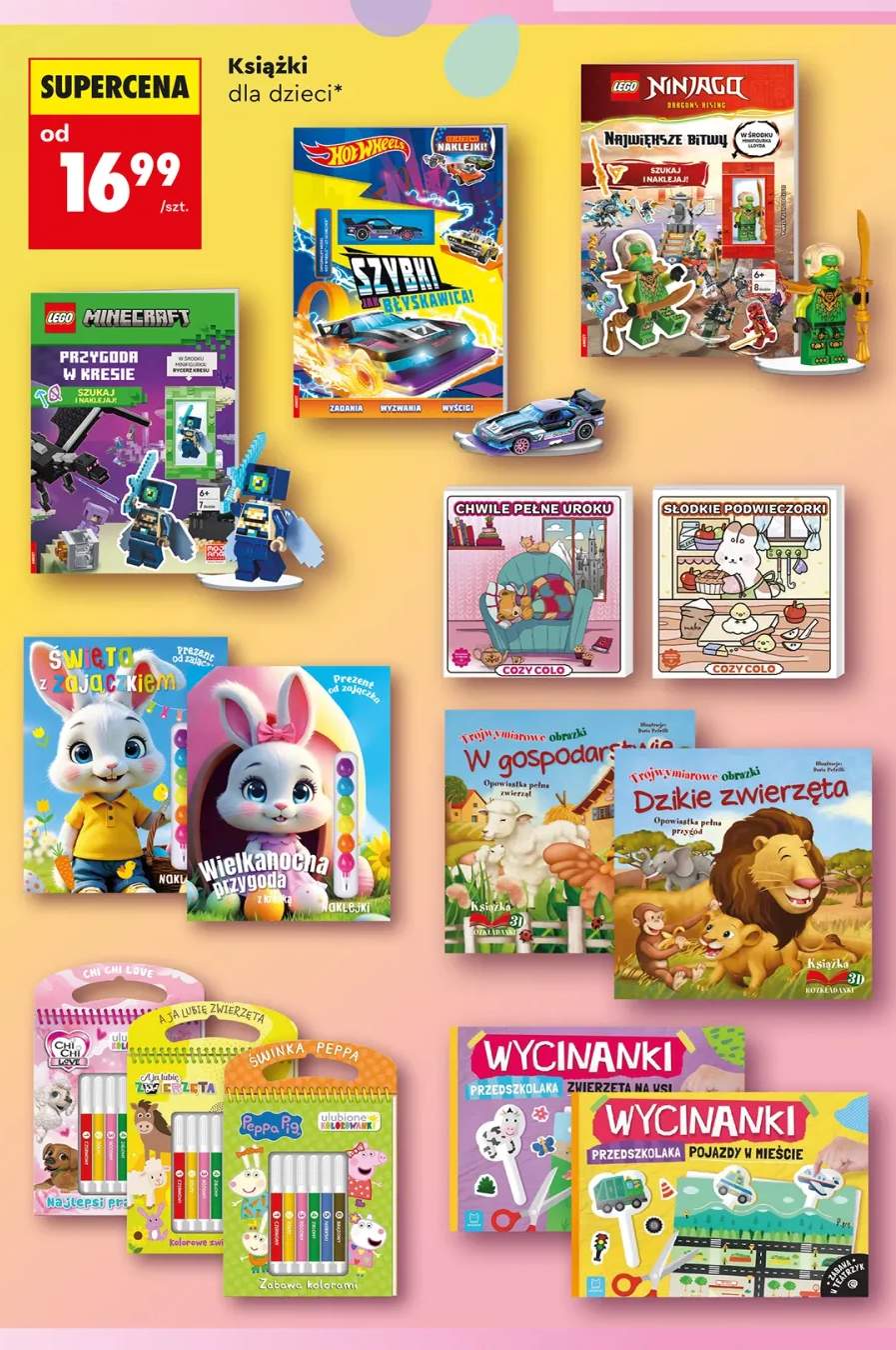 Książki dla dzieci, różne rodzaje