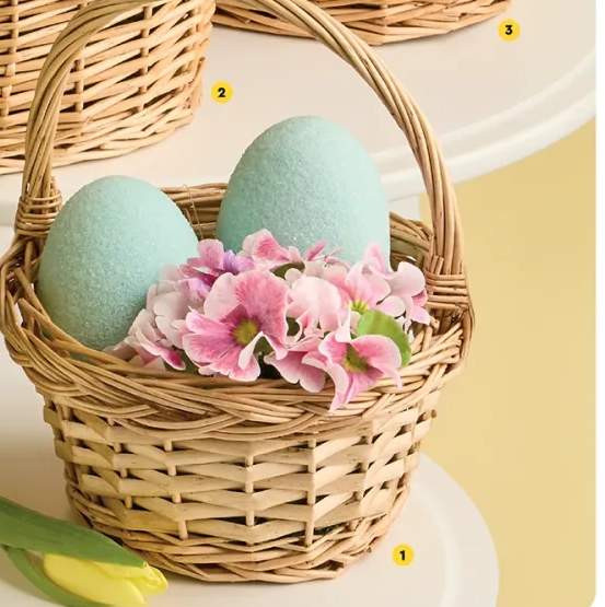 Koszyczek wielkanocny z wikliny mały