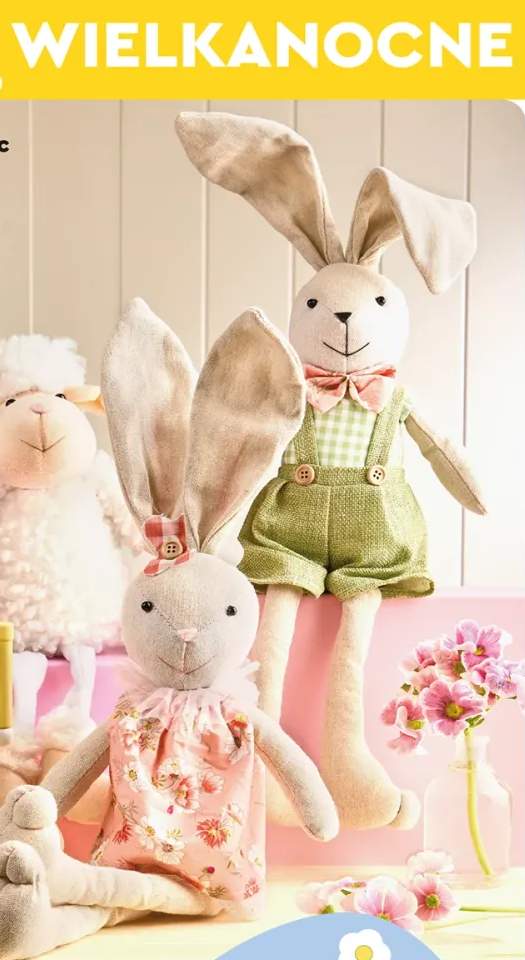 Pluszowy zając lub owca