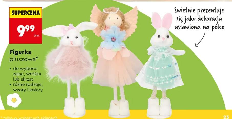 Figurka pluszowa, różne rodzaje