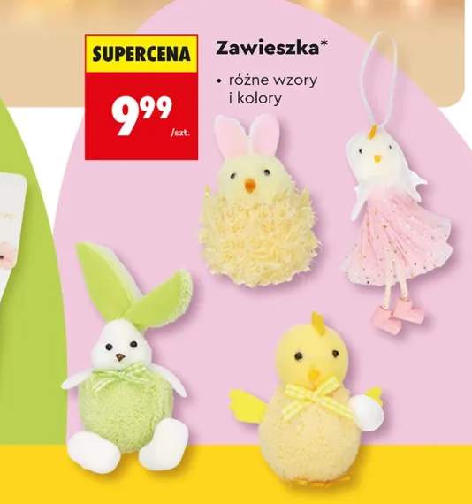 Zawieszka pluszowa zając zielony