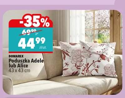 Poduszka Adele lub Alice 43x43 cm