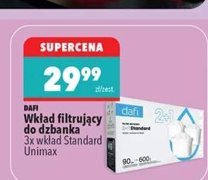 Wkład filtrujący do dzbanka Standard Unimax, 3 szt.