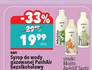 Syrop do wody gazowanej PushAir bezalkoholowy 500 ml