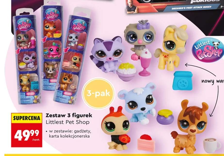 Zestaw 3 figurek Littlest Pet Shop