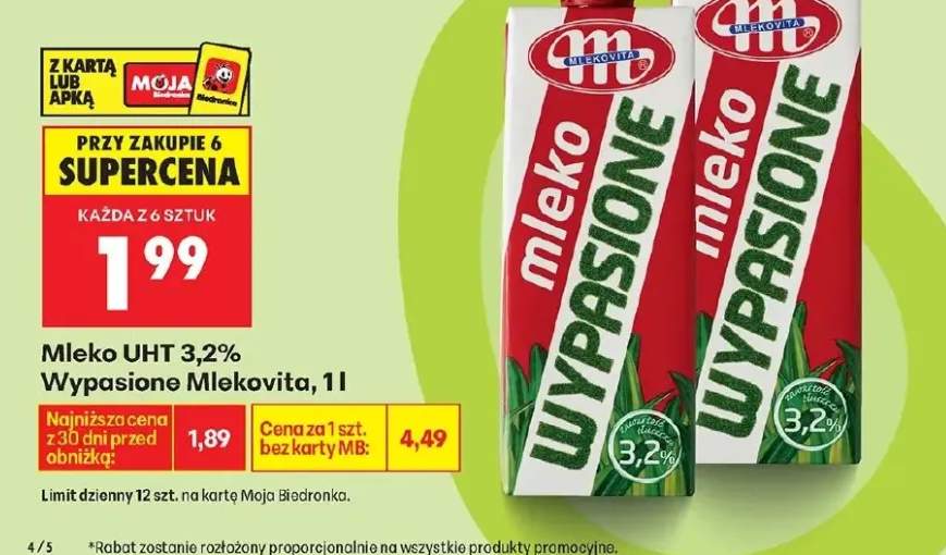 Mleko UHT 3,2% wypasione