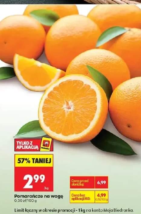 Pomarańcze na wagę