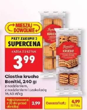 Ciastka kruche z nadzieniem, z maczkiem i czekoladą