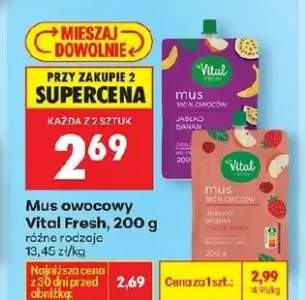 Mus owocowy różne rodzaje