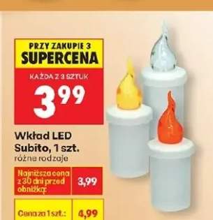 Wkład LED Subito różne rodzaje