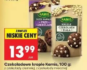 Czekoladowe krople z czekolady ciemnej