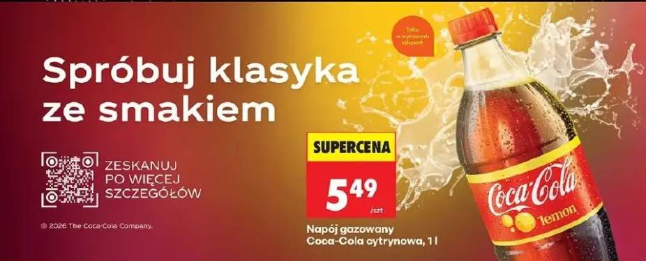 Napój gazowany Coca-Cola cytrynowa