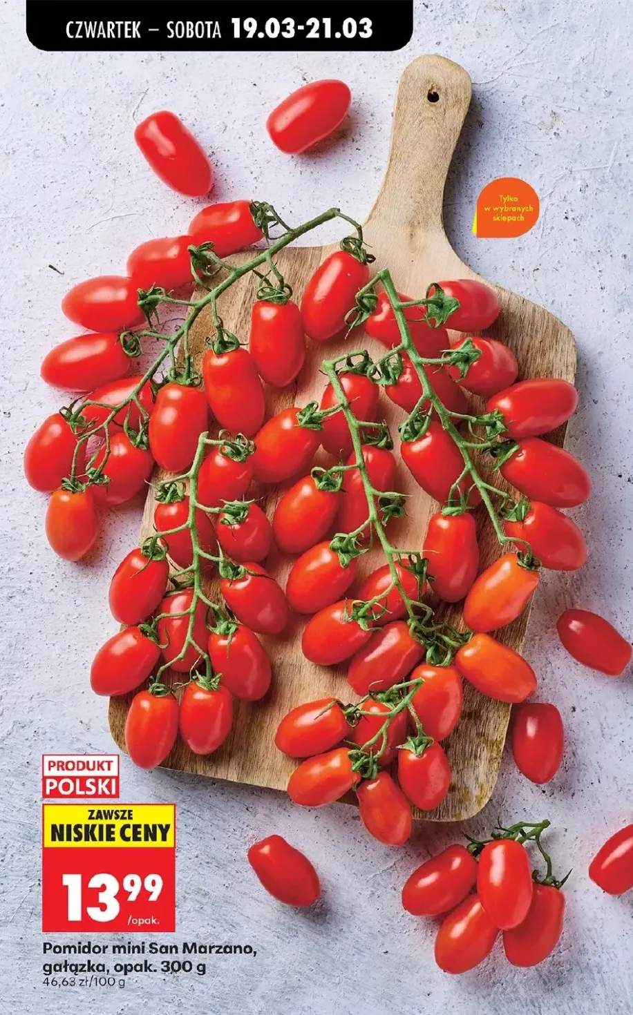 Pomidor mini San Marzano gałązka