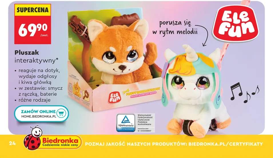 Pluszak interaktywny, różne rodzaje