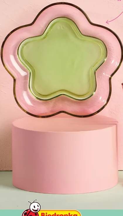 Szklany talerzyk 19x13 cm