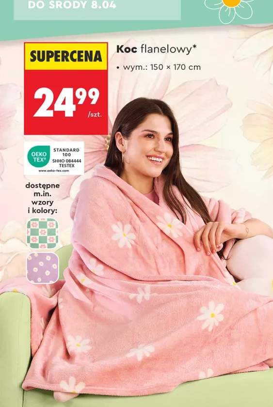 Koc flanelowy 150x170 cm