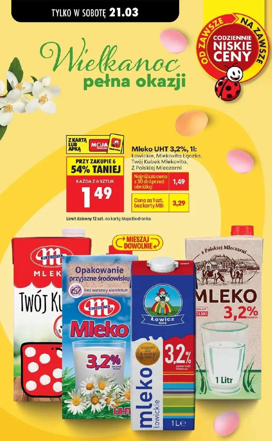 Mleko UHT 3,2% Z Polskiej Mleczarni