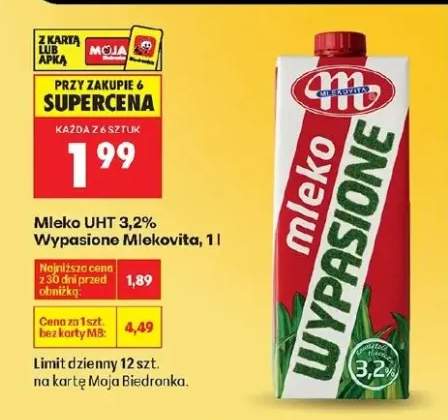 Mleko UHT 3,2% wypasione