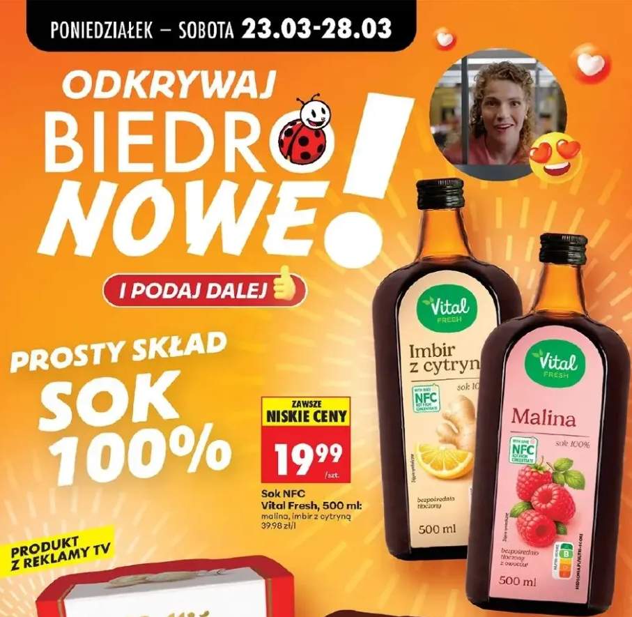 Sok NFC imbir z cytryną