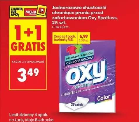 chusteczki wyłapujące kolor