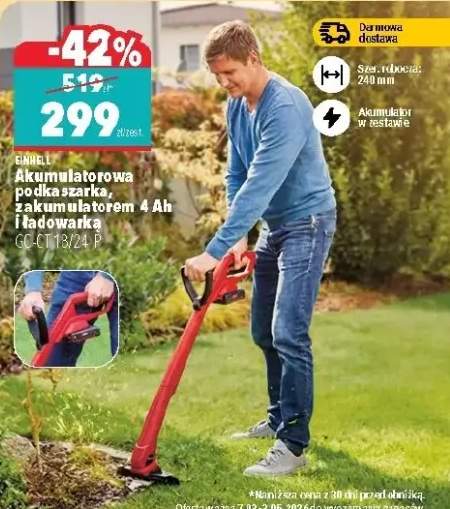 podkaszarka akumulatorowa