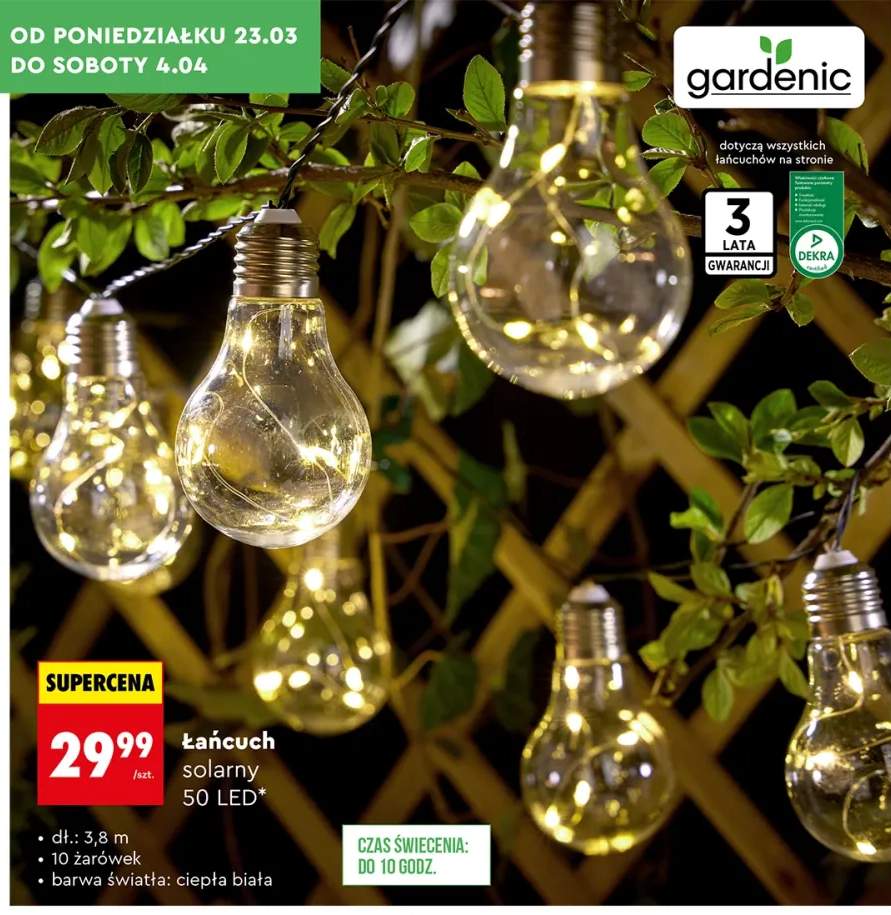 Łańcuch solarny 50 LED