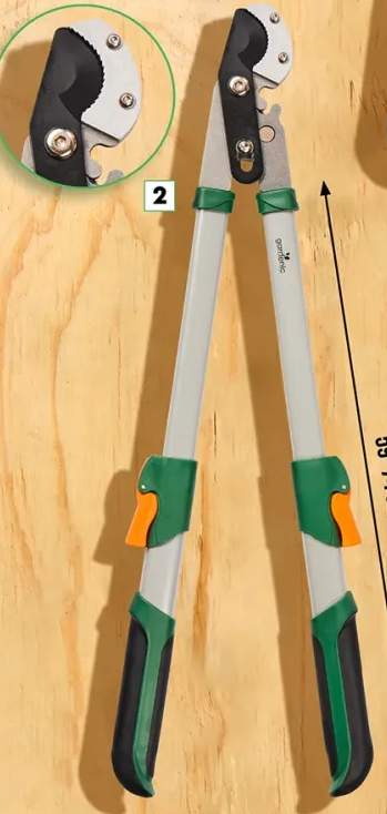 Narzędzia ogrodowe z teleskopowymi uchwytami sekator kowadelkowy