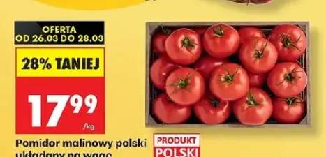 Pomidor malinowy polski układany na wagę