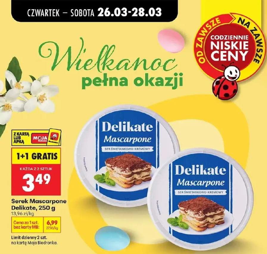 Ser śmietankowo-kremowy Mascarpone