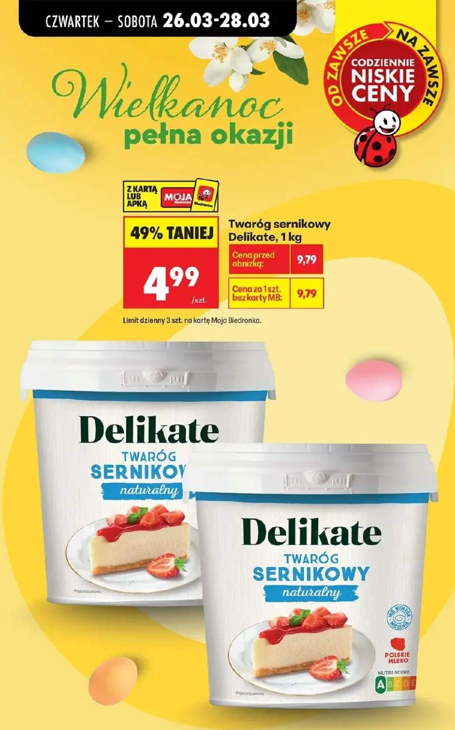 Twaróg sernikowy naturalny