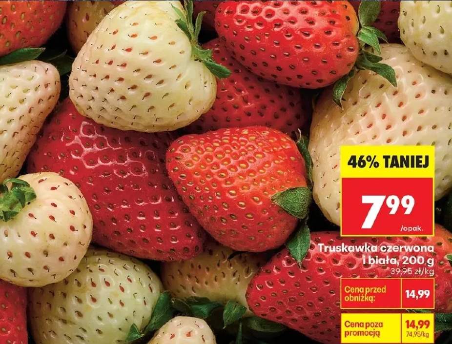 Truskawka czerwona i biała