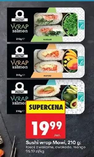 Sushi wrap łosoś z wakame