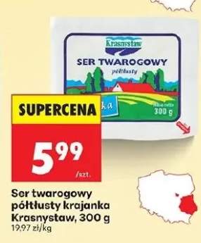 Ser twarogowy półtłusty krajanka