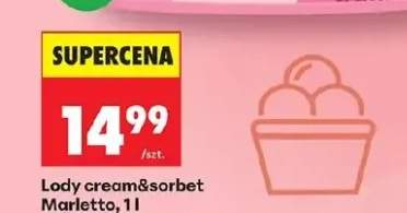 Lody cream&sorbet różne rodzaje