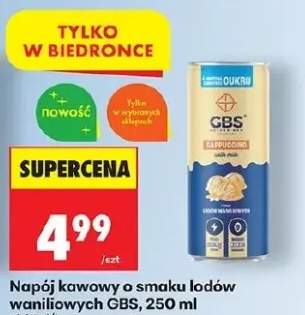 Napój kawowy o smaku lodów waniliowych cappuccino