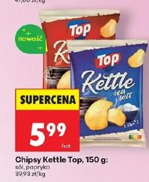 Chipsy Kettle sól, papryka